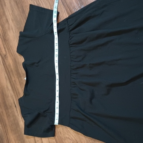 La Blanca Beachwear Mini Black Anchor Coastal Baby Doll Dress A26 - Picture 6 of 6